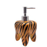 Dispensador de jabón en forma de muela animal print fashion